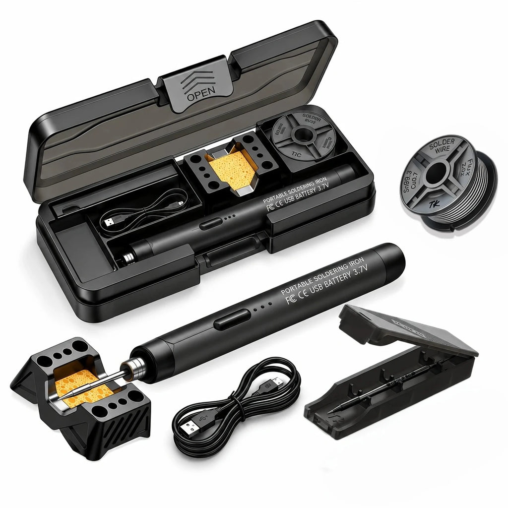 USB/Wireless Soldering Iron with 3-Temperature Settings Incl