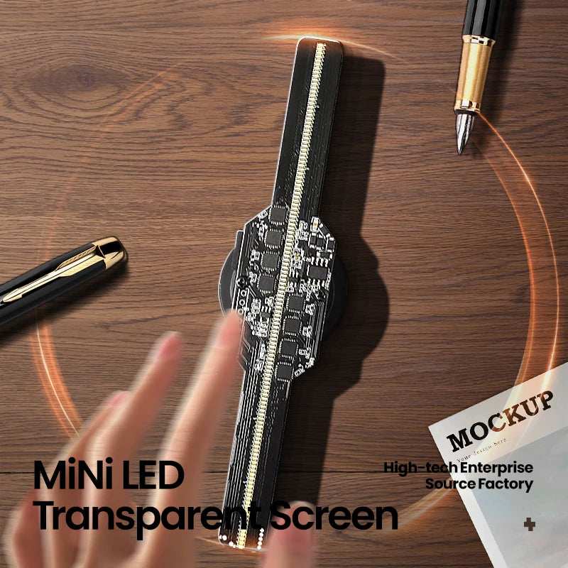 New 15.3 CM Custom Logo Products Transparent LED Display min