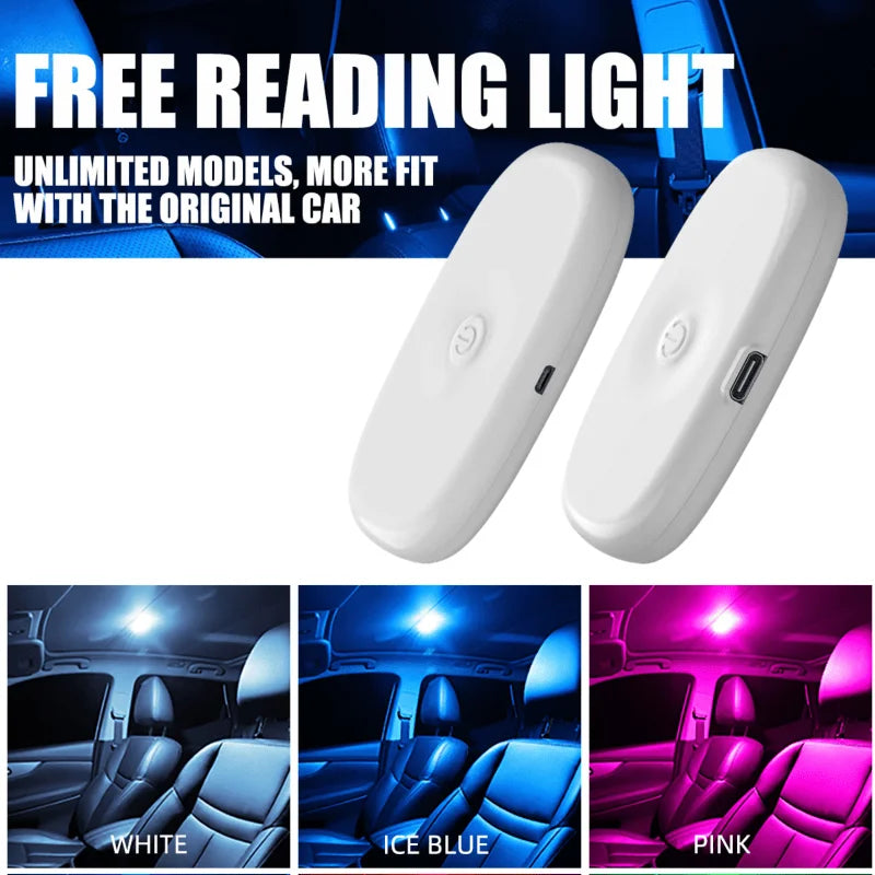 Car LED Touch Light Mini Wireless Car Interior Lighting Magn