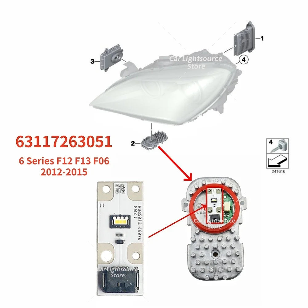 Angel Eye DRL Boards For BMW 6 Series F12 F13 F06 Gran Coupe 2012-2015 Xenon Headlight Daytime Running Light