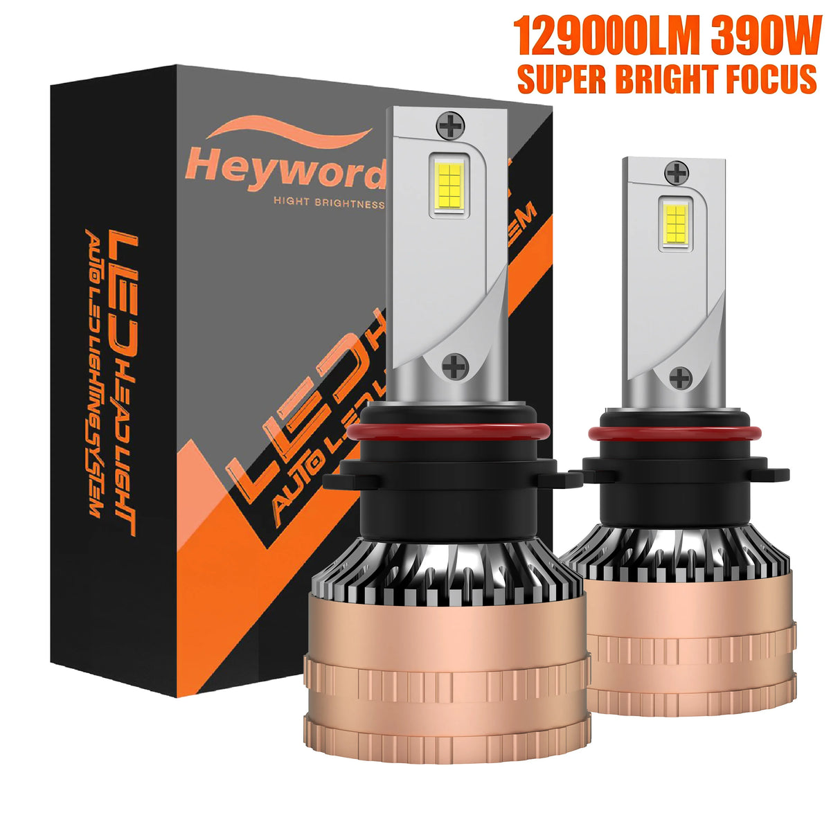 Heyword 2pcs H1 H3 H4 H7 LED H8 H11 9005 HB3 9006 HB4 9012 Hir2 Led Headlight Bulb Light Automobile Kit H7 Turbo Car Fog Lamp