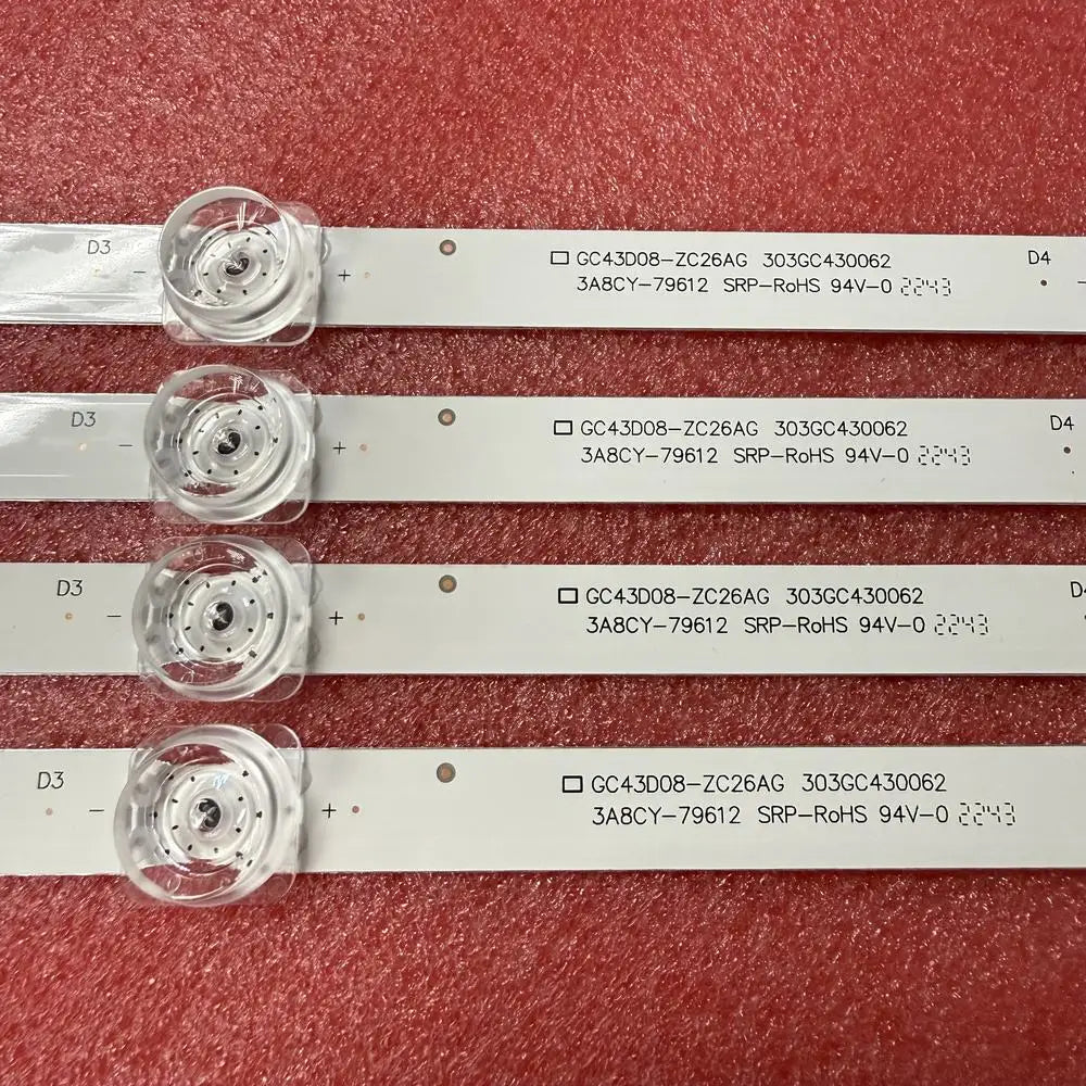 LED Backlight Strip for Kit 4pcs 8LED LED backlight strip for Xiaomi TV L43M5-5ARU L43M5-4X L43M5-FA