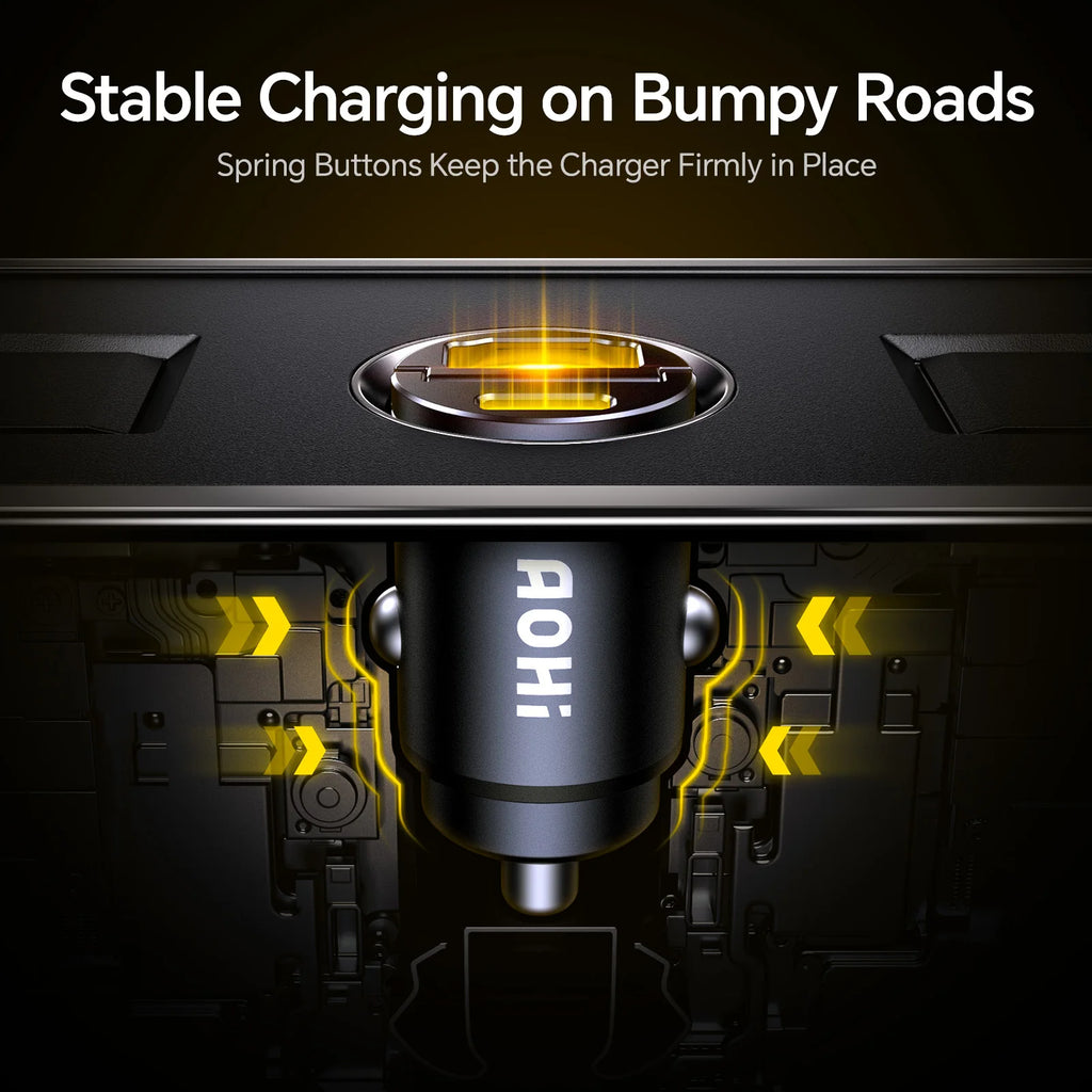 AOHI SUPERAUTO PD 45W Fast Car Charger (USB-C & USB-A)