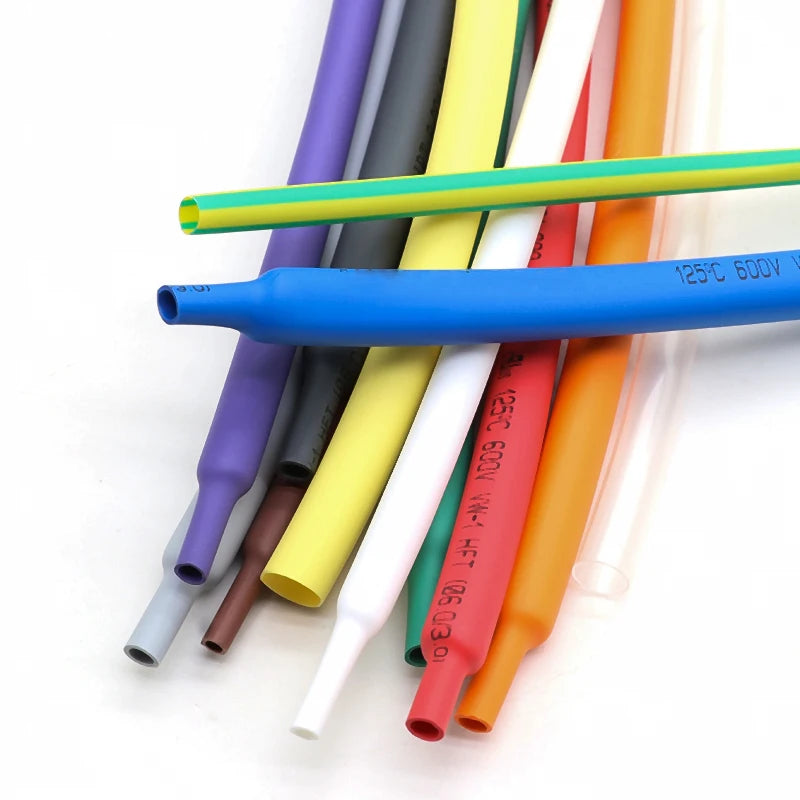 10Meters Heat Shrink Tube 2 1 Shrinkage Ratio Dia 0.6 0.8 1 