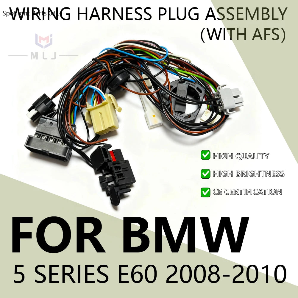 Xenon Headlight Wiring Harness Internal Wire Harness Plug Wiring Harness Assembly for BMW E61 E60