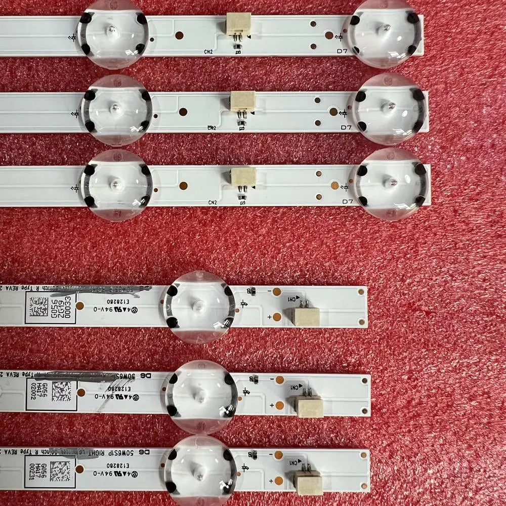 LED Strip for Sanyo 50inch TVE128280 FW50D36FB UDULED0GS056 UDULED0GS057 50W6S1P 50W7S1P - Replacement TV