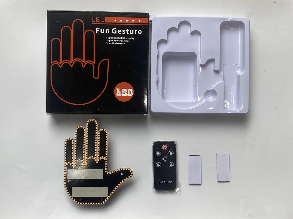 Car LED Finger Lights Funny Car Interior Light With Remote C