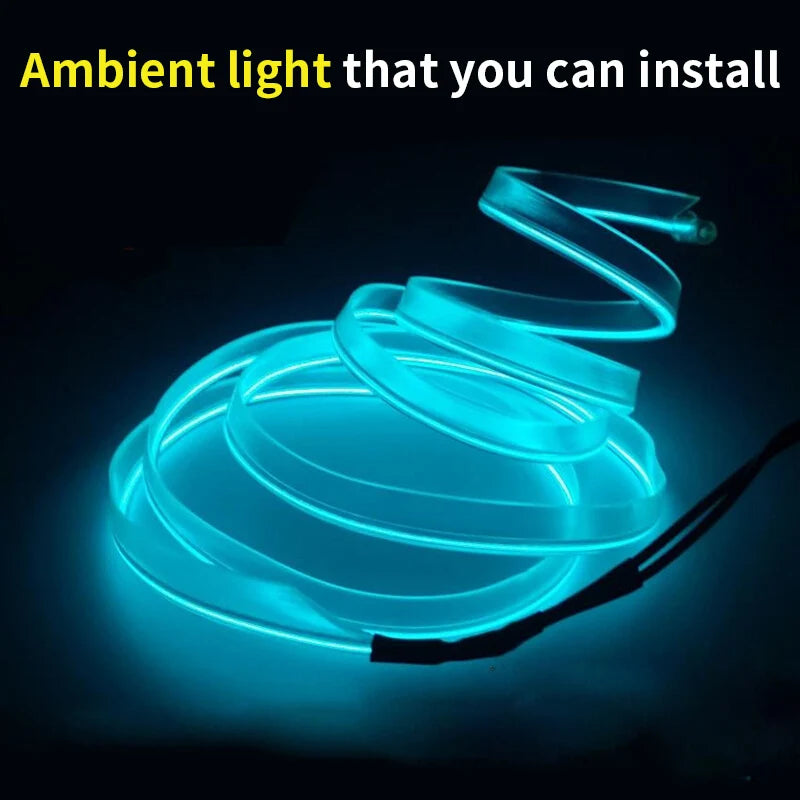 5m Car Interior Atmosphere Lighting LED Strip 5V DIY Flexibl