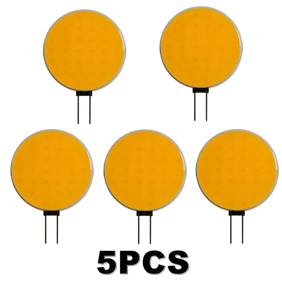 1-5pcs DC 12V G4 LED Chip COB Bulb 5W 7W LED Matrix Light Cool White Warm White Replace Halogen Head Lighting Desk Wall Lamp