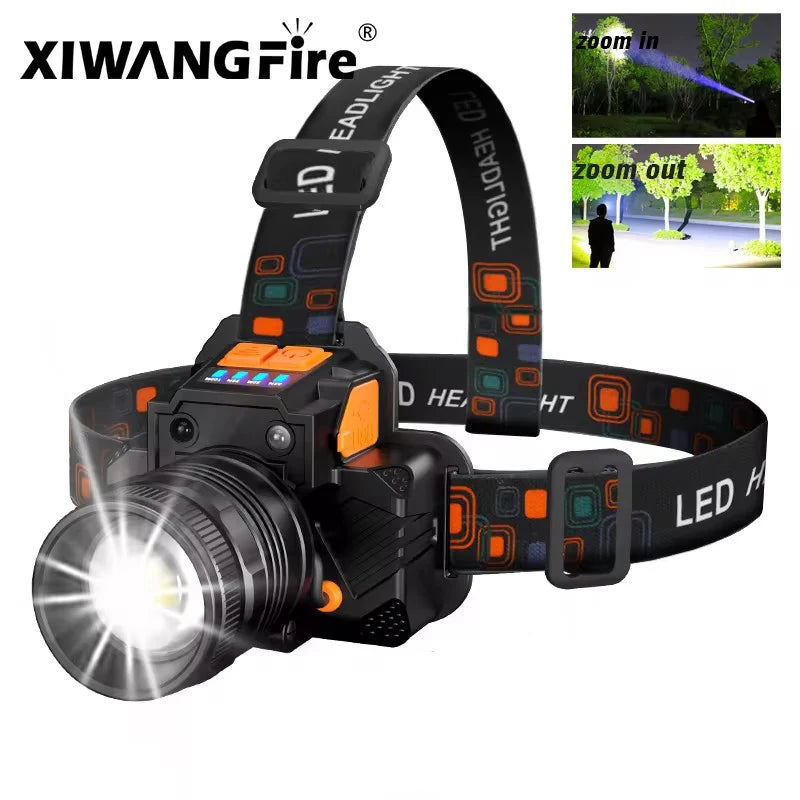Super Bright LED Headlamp Fishing Headlight Portable Flashli