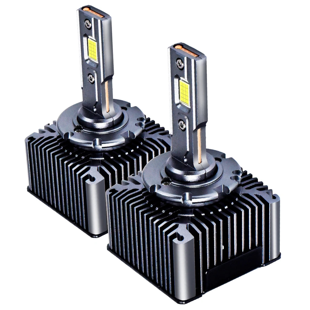 2PCS LED Headlight Bulbs D1S D2S D3S D4S D8S 6000K Plug and Play Replace for Factory Car Lights