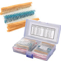600 Pcs Metal Film Resistor Kit Assorted Kit 30 Values Metal