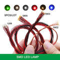 DIY Micro SMD Led Lamp Wired Led 0402 0603 0805 1206 Pre-sol