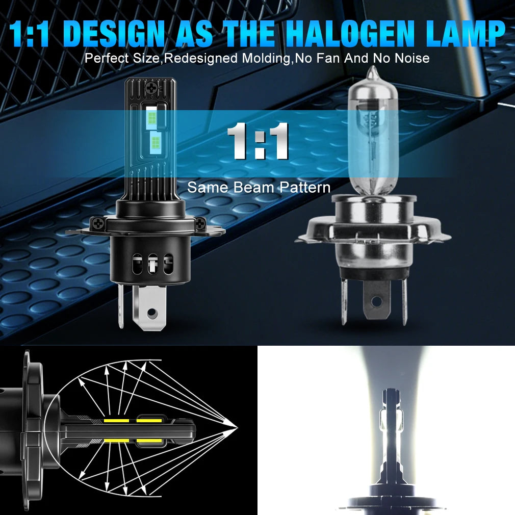 XSTORM H4 LED Headlights Canbus H7 LED Fog Headlights Bulbs 