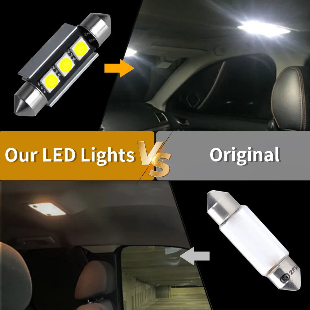 2/4/6/10PCS Festoon LED 31/36/39/41MM Reading Lighting Bulbs