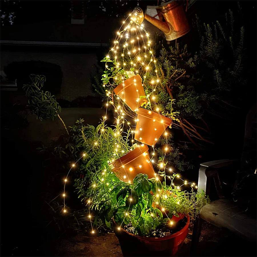 New 100/200LED Copper Wire Tree Vine Waterfall String Lights