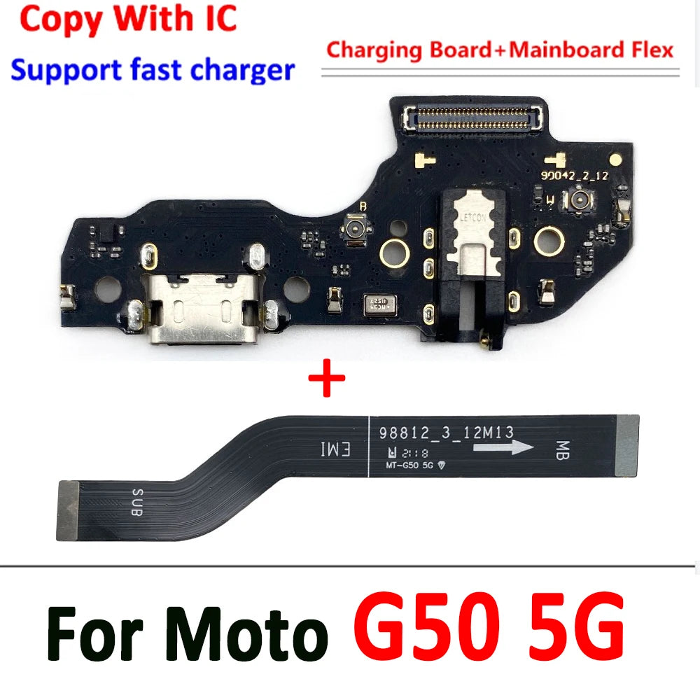 NEW USB Charging Port Board Main Board Motherboard Connector Flex Cable For Moto G31 G41 G42 G50 G51 G62 5G G60 G71 G100 G 5G