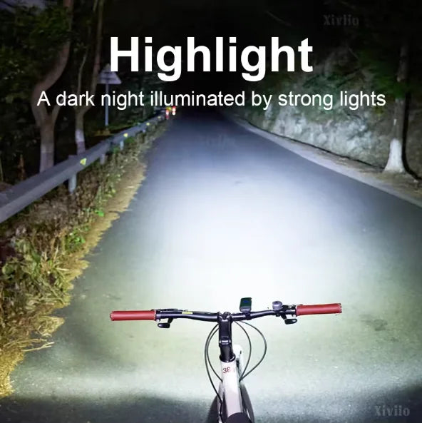 99000LM 5500mAn USB Rechargeable Bike Light Bike Headlight P