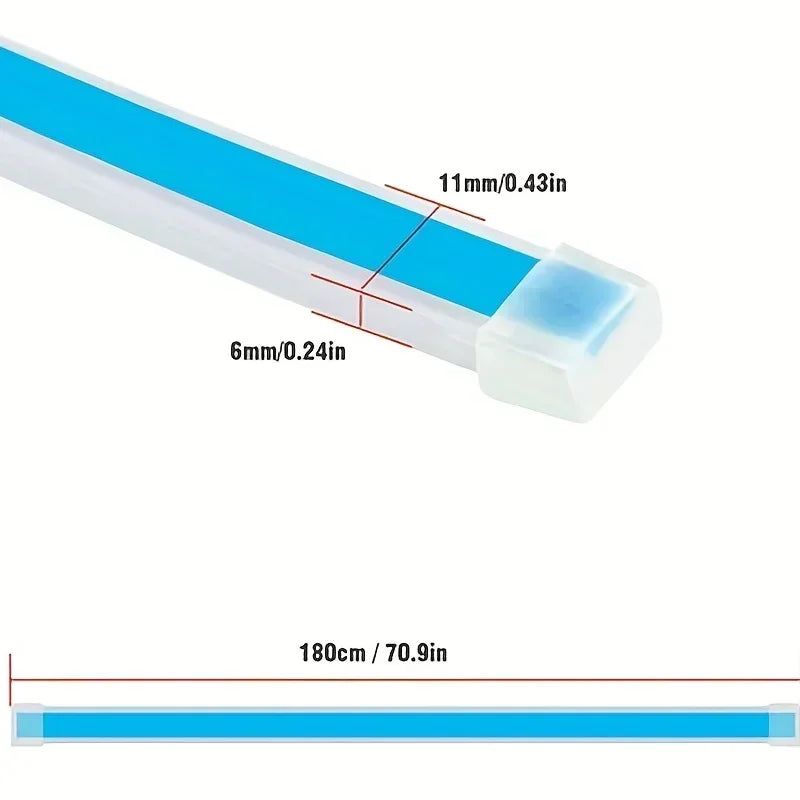 LED Daytime Running Light Starting Car Hood Door Decorative 