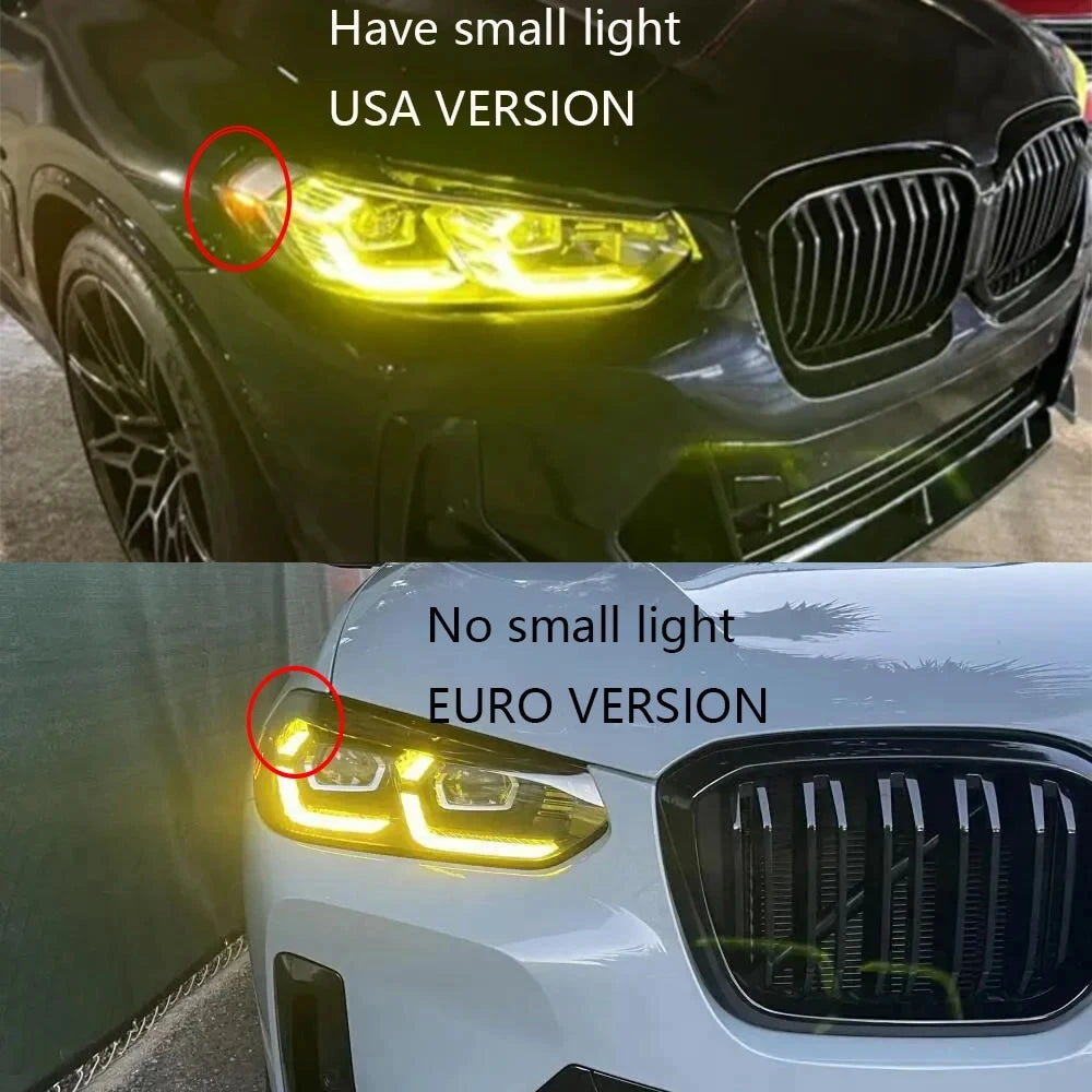 Angel Eye DRL LED Boards For 2022 2023 BMW X3 X3M G01 X4 X4M G02 F97 LCI Headlight Blue Daytime Running Light