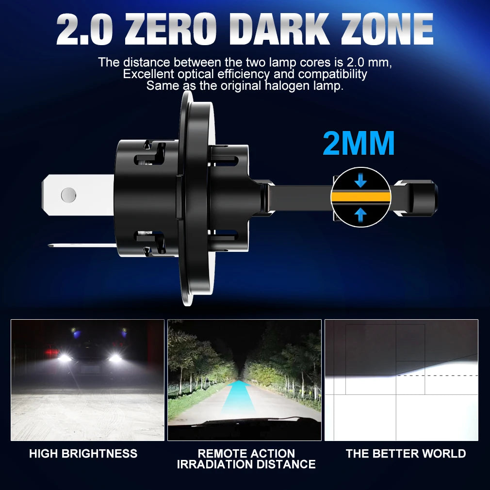XSTORM H1 H4 H7 LED Headlight Bulb Canbus No Error 6000K 753