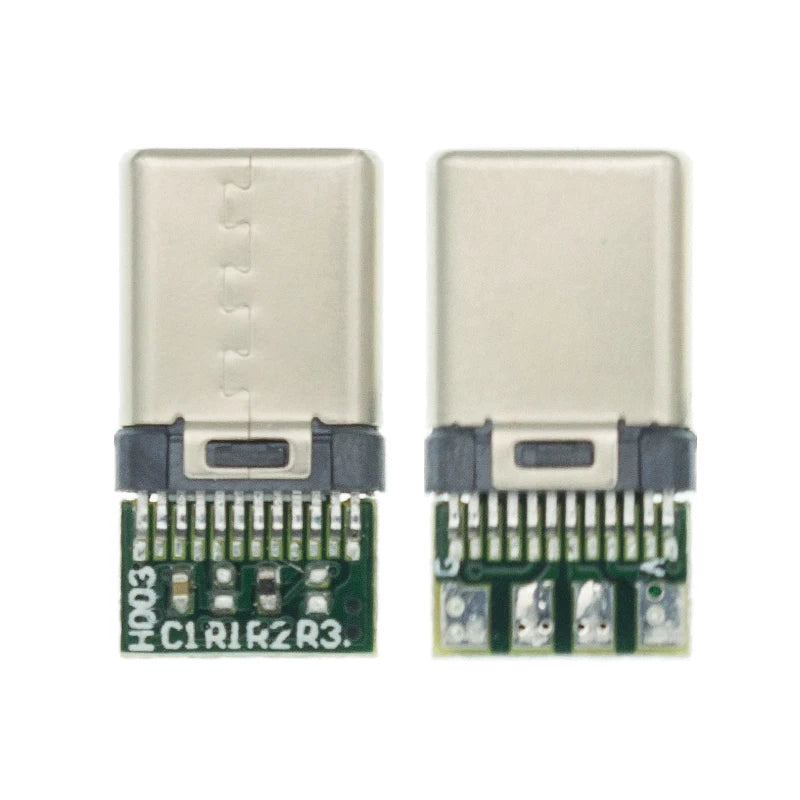 10pcs USB 3.1 Type C Connector 24 Pins Male/Female Socket Re