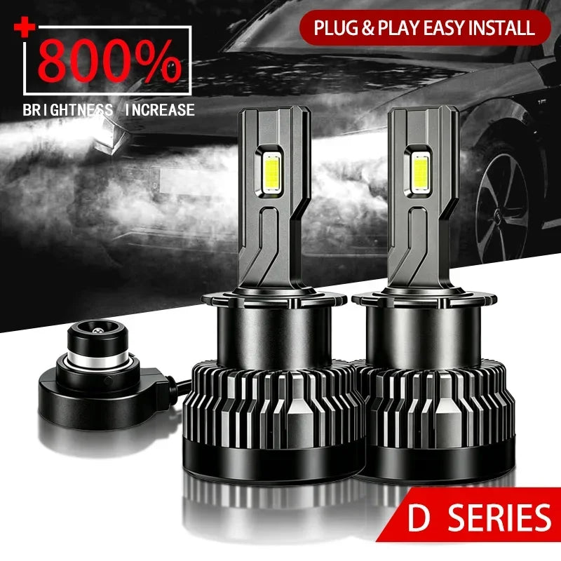 2PCS D1S D2S/R D3S D4S/R D5S D8S LED Headlight Bulbs 70W 800