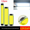 1/2PCS LED Car Interior Light 12V 24V Highlight COB Cabin Ca