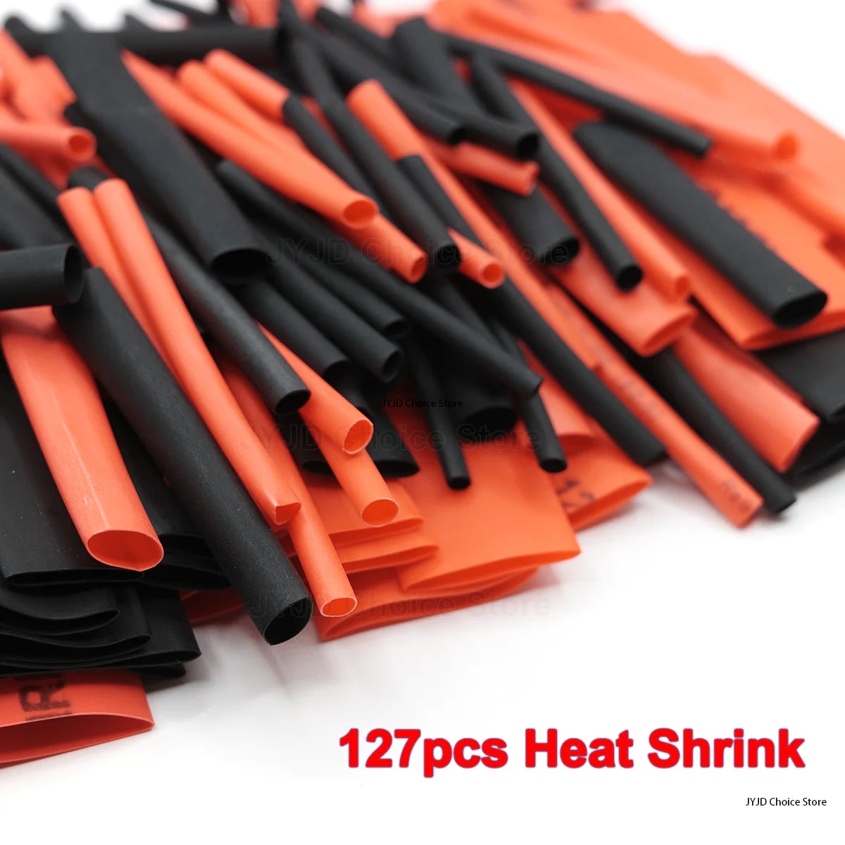 127PCS Black Red Heat Shrink Tubing 2 1 Assortment Polyolefi