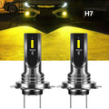 2pcs 12V-24V 6SMD H7 LED Headlight Mini Bulb Hi/Low Bulbs Be