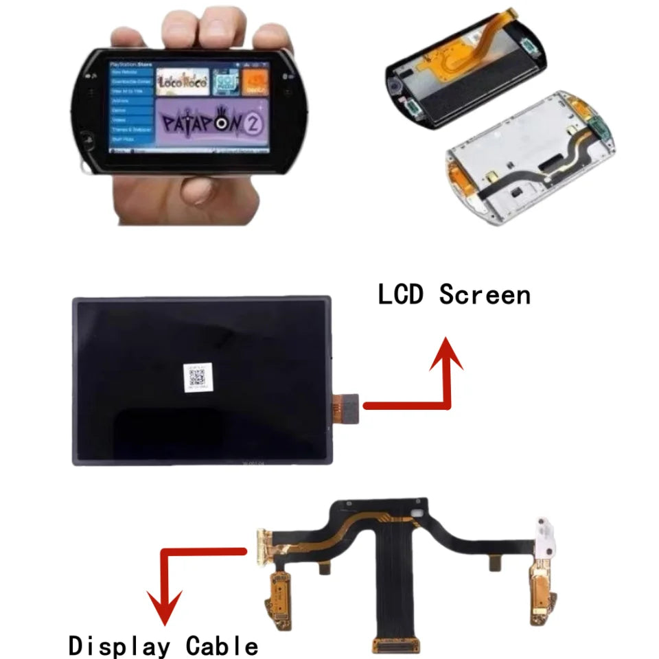 Original New Console LCD Display For PSP GO Replacement Digi