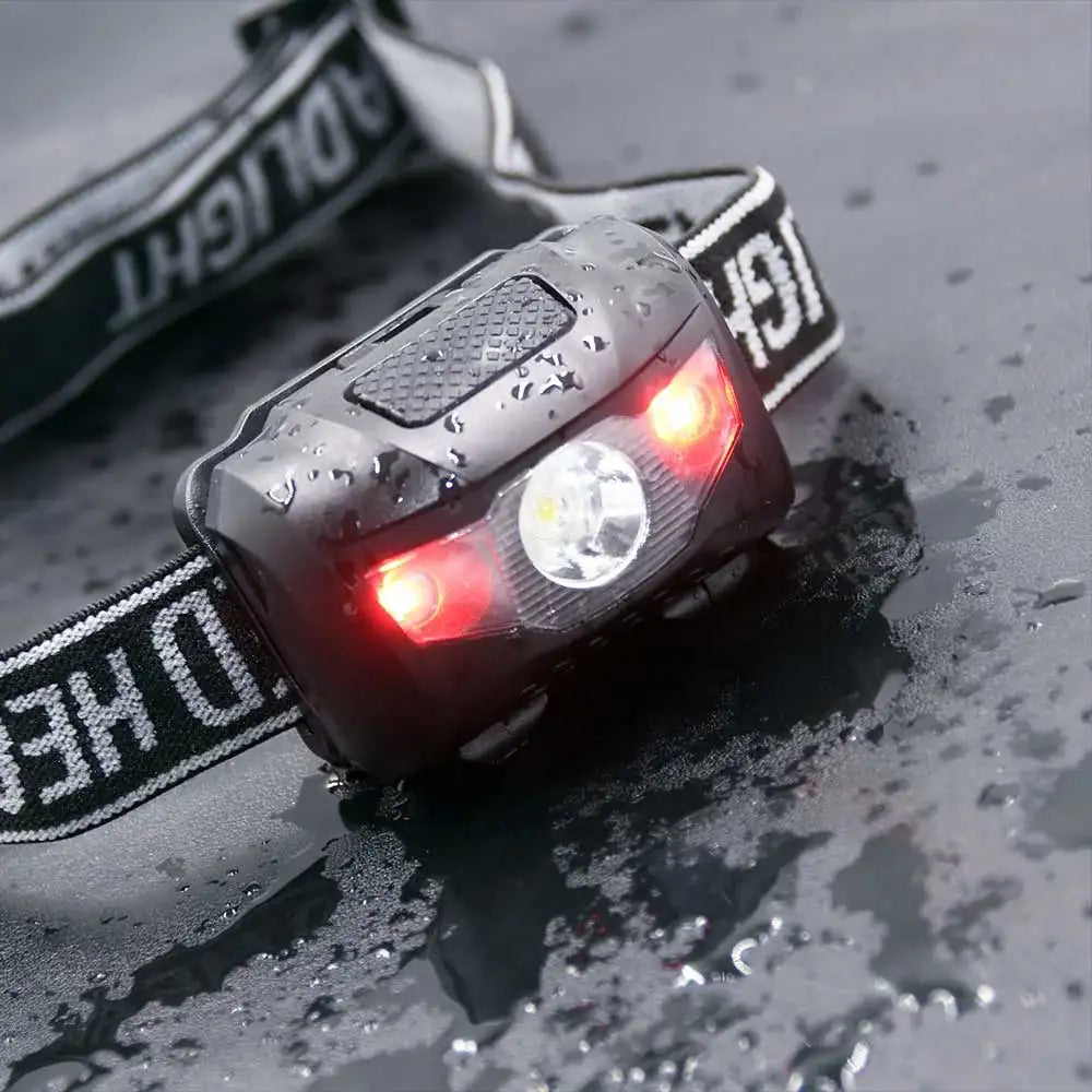 3W Powerfull Mini Headlamp White Red Light LED Headlight 4-M