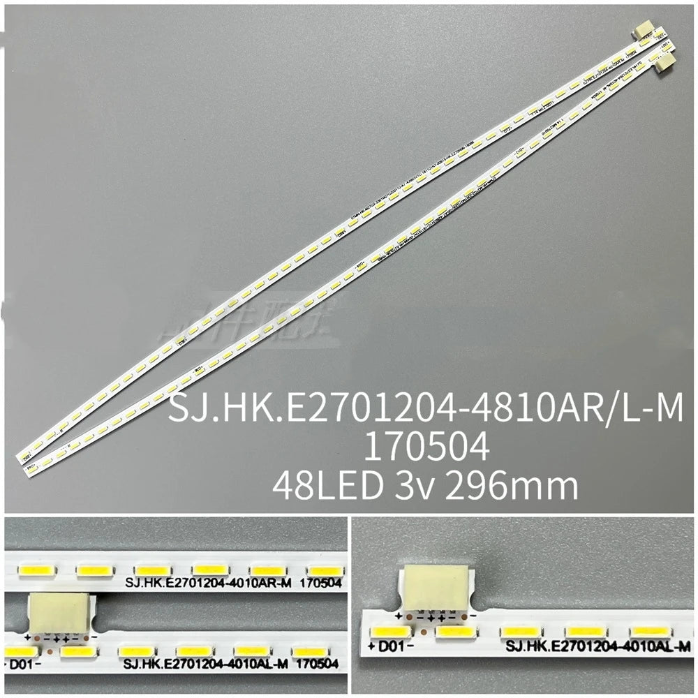 LED Backlight Strip for48lamps for HKC M27G3F SJ.HK.E2701204-4010AR-M SJ.HK.E2701204-4010AL-M LSM270HP06-G