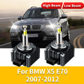 2Pcs 12V HID Bulbs Xenon 6000K White Led Headlight For BMW X