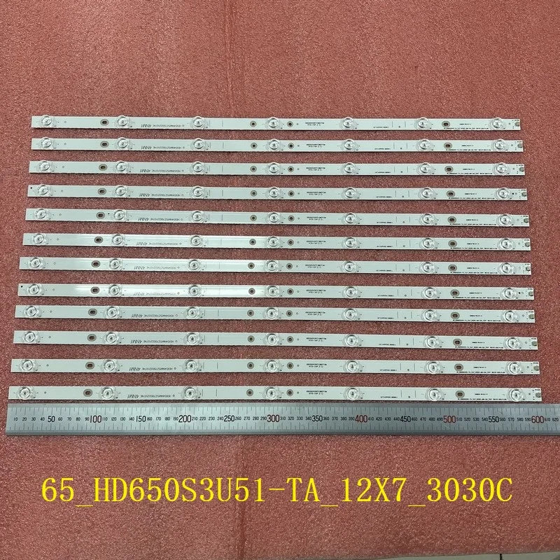 LED Backlight Strip for Hisense 65P6 H65A6500 H65A6500UK 65H9808 65 HD650S3U51-TA_12X7 Toshiba 65M550KB