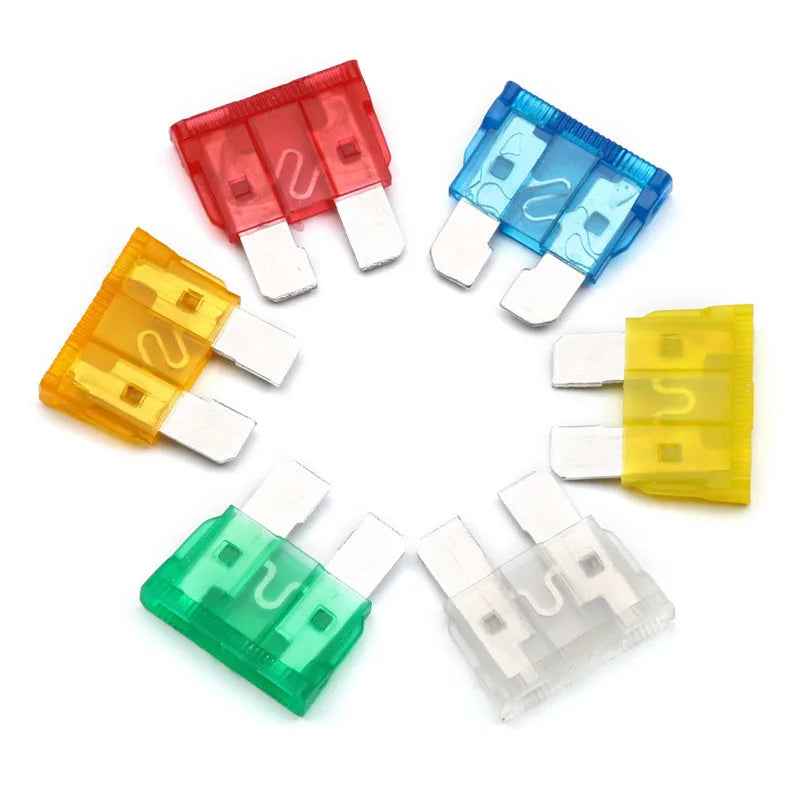 20pcs Standard Blade Fuse Kit 1A 2A 3A 4A 5A 7.5A 10A 15A 20