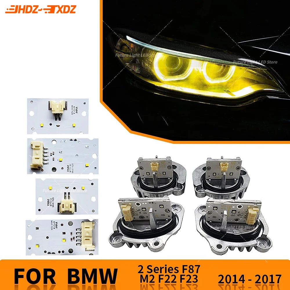 Angel Eyes CSL Yellow DRL Boards For BMW 2 Series M2 F87 F22 F23 14-17 Headlight Daytime Running Light Module
