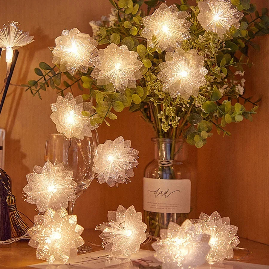 2/3M LED Fiber Optic Fairy Light Battery-operated Garland Ch