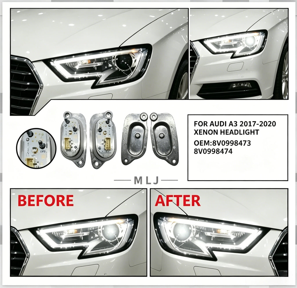 Xenon Headlight DRL MOudle Daytime Running Light LED Module For AUDI A3 S3 2017-2019 Auto Accessory Parts for