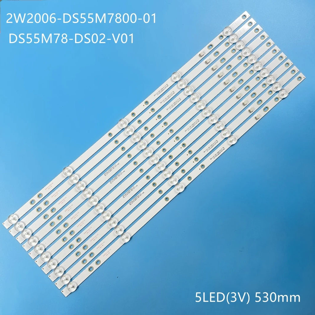 LED Backlight Strip for BBK 55LEX-6039/UTS2C 55LEX-6027/UTS2C BAIRD TI5510DLEDDS 2W2006-DS55M7800-01