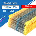 100pcs 1/8W 1/6W Metal Film Resistor 3R3 3R6 3R9 33R 330R 3K