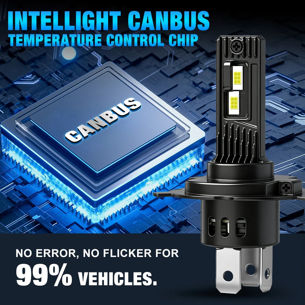XSTORM H4 LED Headlights Canbus H7 LED Fog Headlights Bulbs 