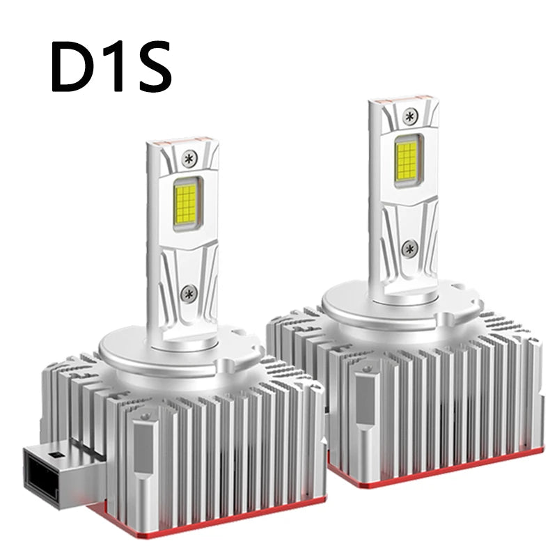 2PCS D5S LED Car Headlights Bulbs Turbo Lights D1S D2S/R D3S D4S/R D8S 45W 12000LM Headlamp 6000K Plug&Play HID Conversion Kit