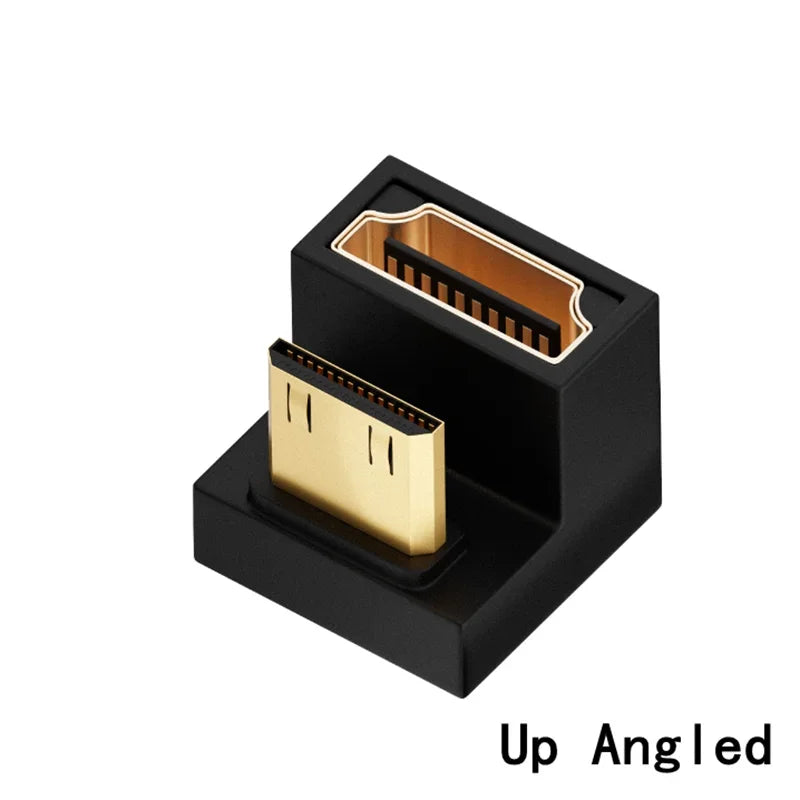 360 Degree Angled U-shaped L Converter Mini HDMI Male to HDM