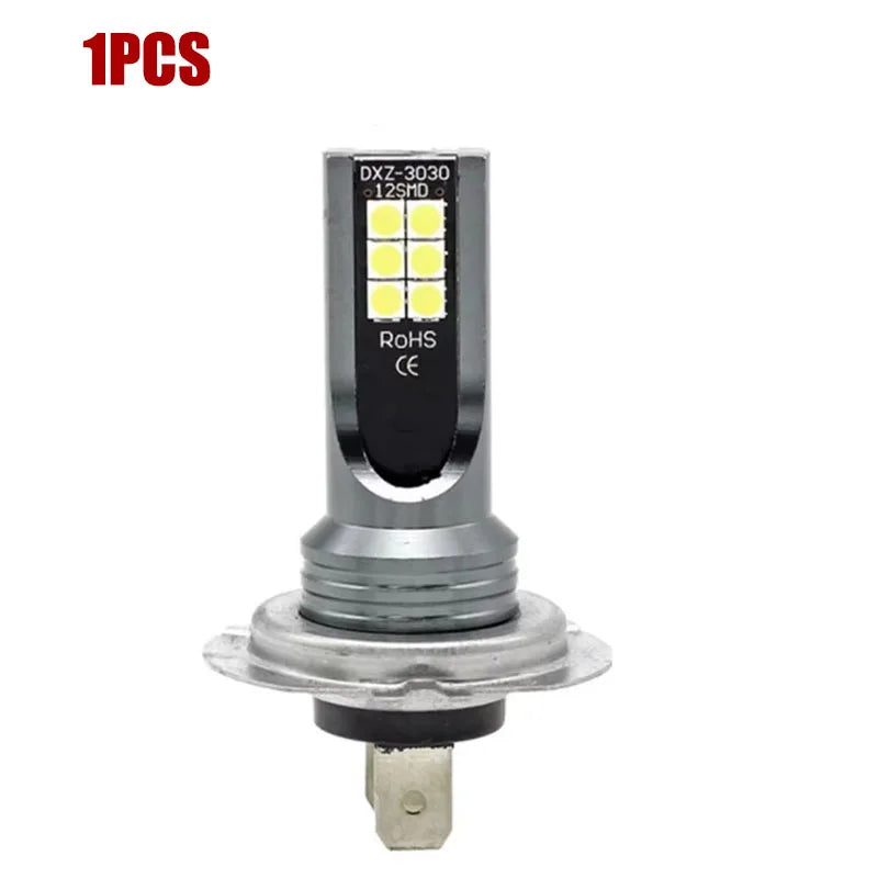 H7 Led Headlight Bulb Kit Car Fog Light Bulbs 12V 55W High Power Auto Fog Lamp 6000K Headlamp H7 Super Bright Bulbs