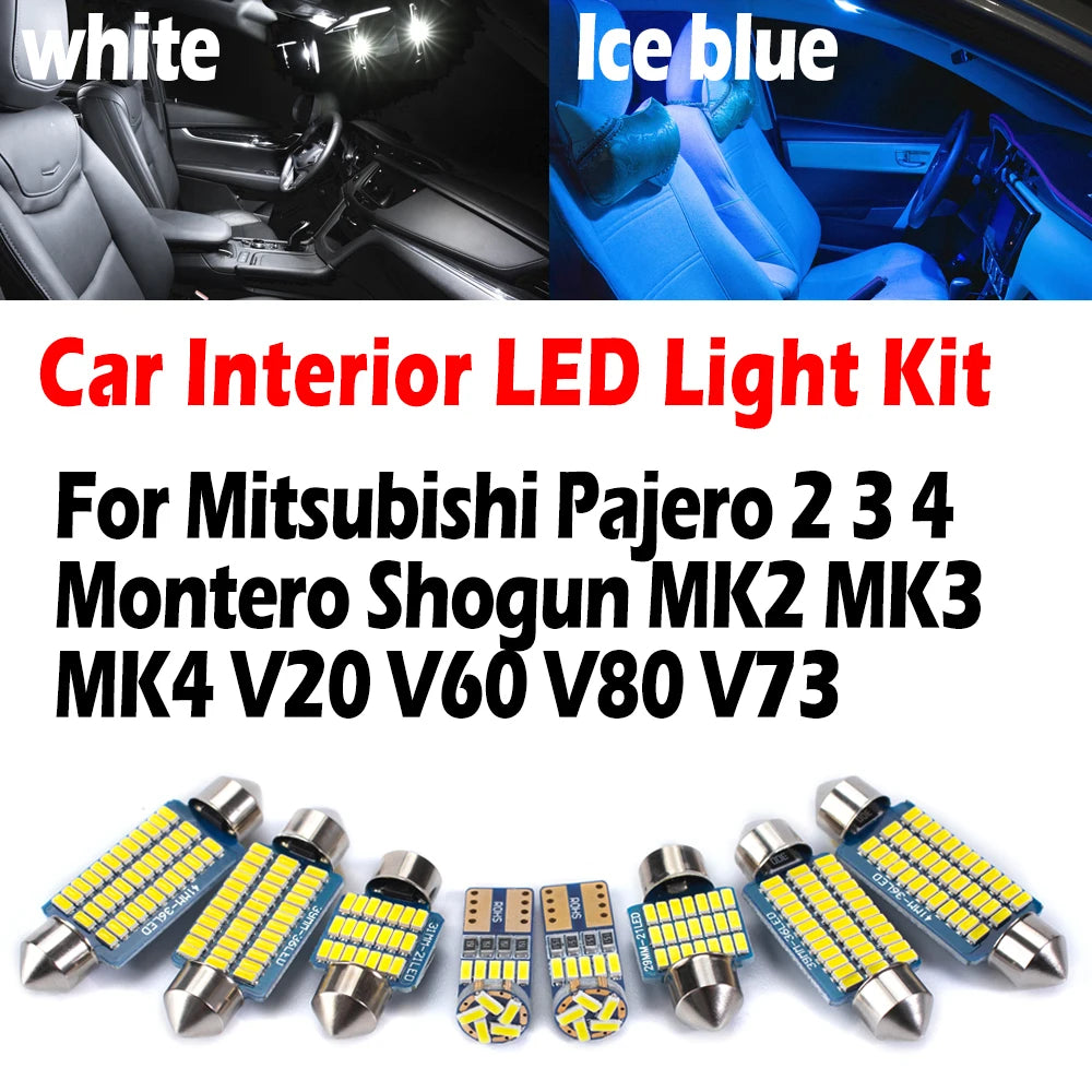 Canbus Car LED Interior Reading Light Kit For Mitsubishi Pajero 2 3 4 Montero Shogun MK2 MK3 MK4 for