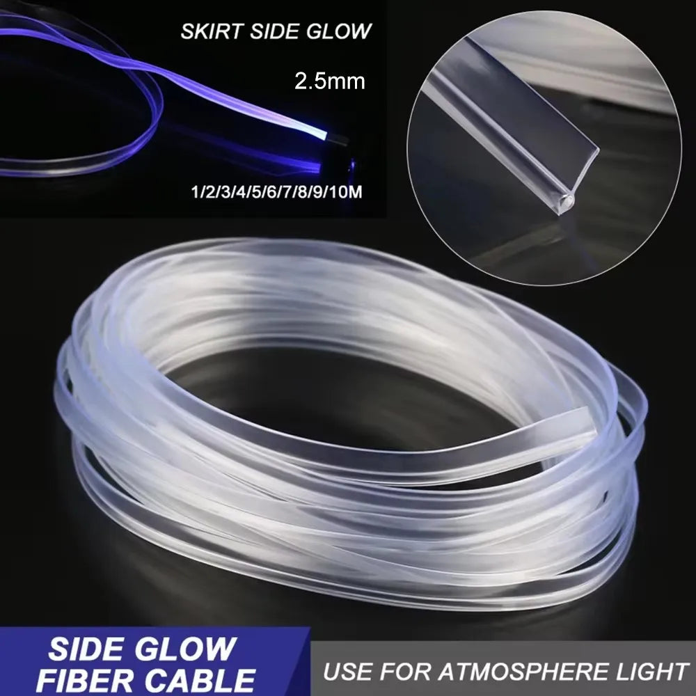 Car Interior Decorative Light 2.5mm Fiber Optic Cable LED Gu