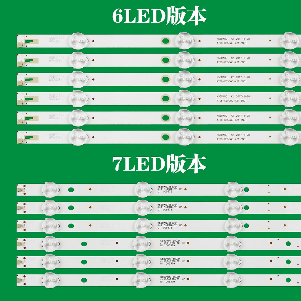 LED Backlight Strip for 120PCS/10set LED Backlight Strip For 55PFF5055/T3 55PUF6056/T3 f55b7000t s55uk100