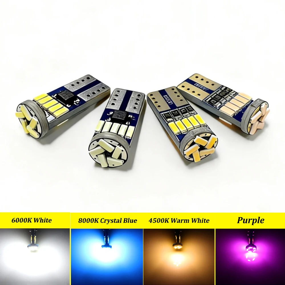 BMTxms 2Pcs T10 W5W LED Bulbs Parking Lamp Clearance Lights 