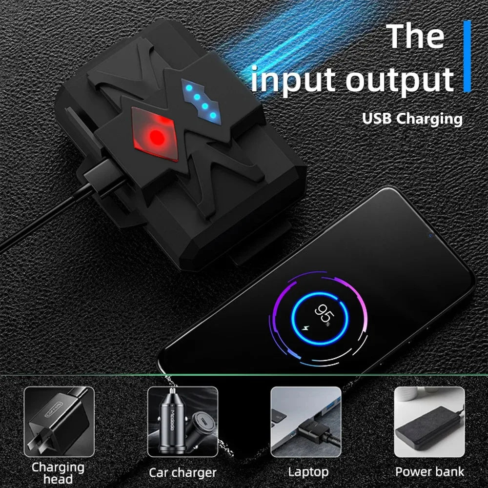 Super Bright XHP360 LED Headlamp USB Rechargeable Powerful H